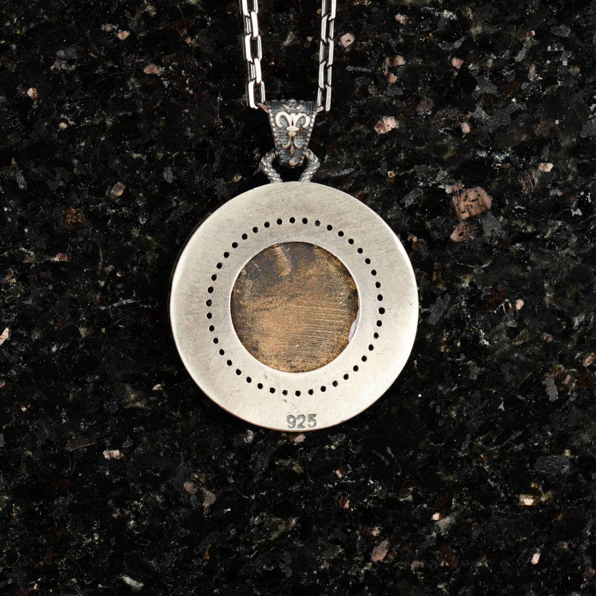 925 Sterling Silver Men's Necklace - Animal Themed, Gothic Themed Jewelry (Medus — 4