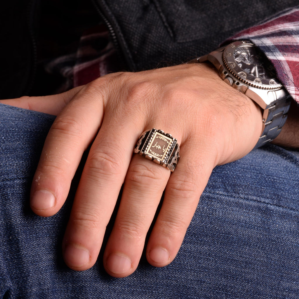 Personalized Men's Ring, 925 Sterling Silver Ring, Custom Design Ring — 3
