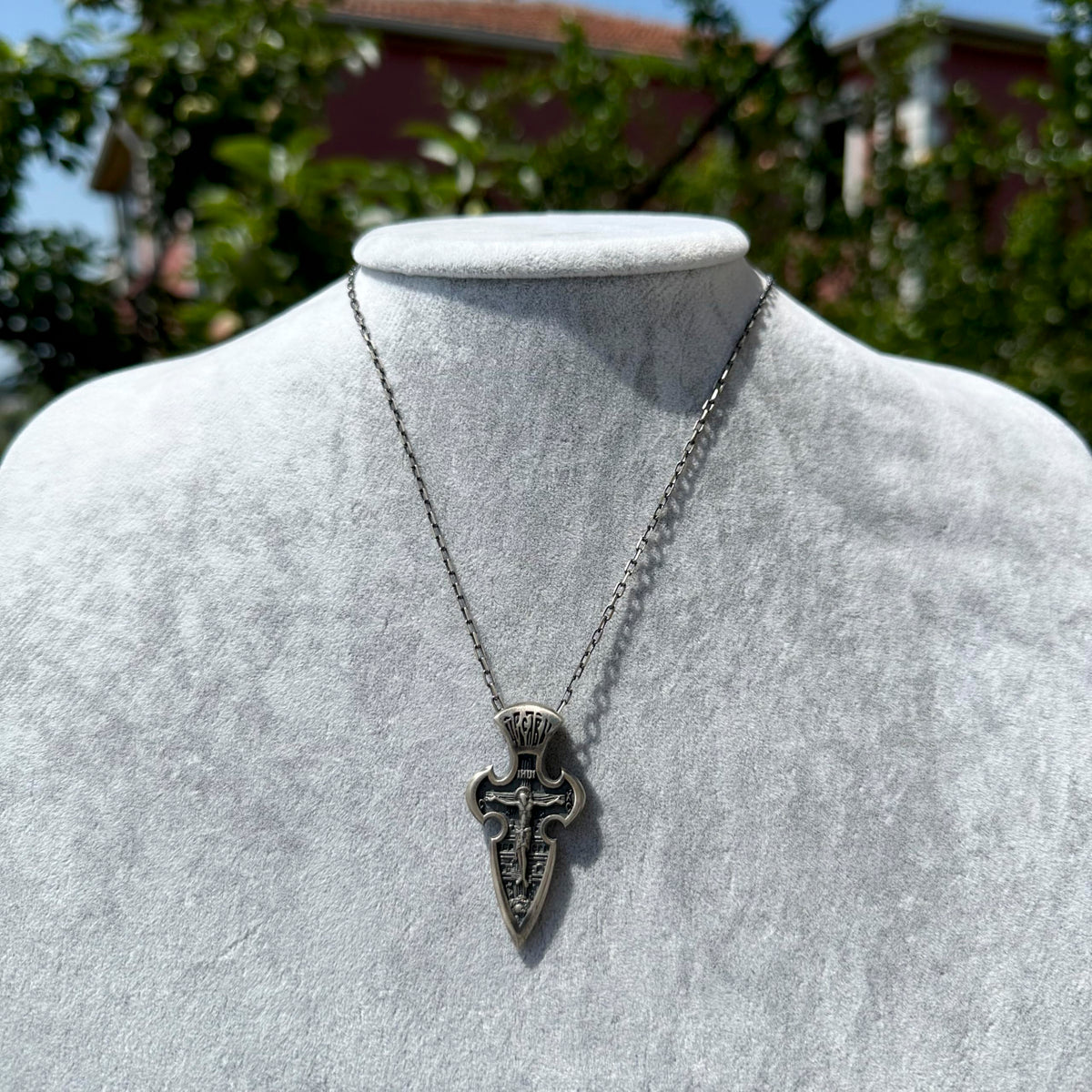 Angel Mikail Necklace - 925 Sterling Silver Gothic Necklace — 3