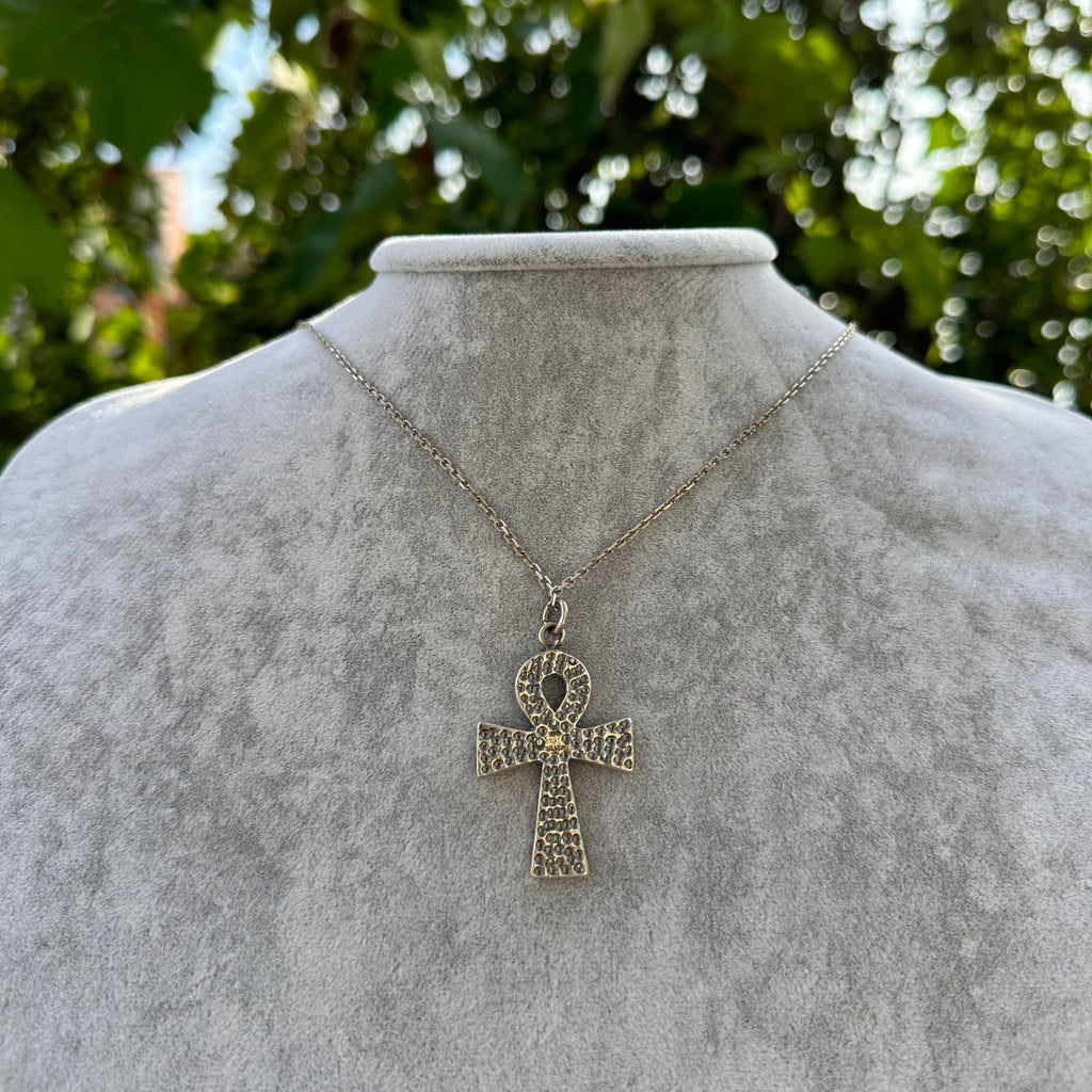 925 Sterling Silver Ankh Cross Necklace - Ancient Egyptian Hieroglyphic, Symbol of Eternal Life — 6