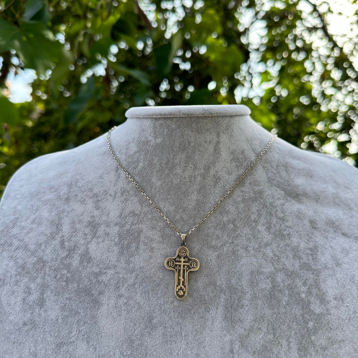 KAMBO 925 Sterling Silver Orthodox Cross Necklace - Handmade Religious Necklace - Christian Symbol Jewelry — 3