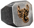 925 Sterling Silver Men's Ring - Signature Ring - Handmade Ring (Scorpio)