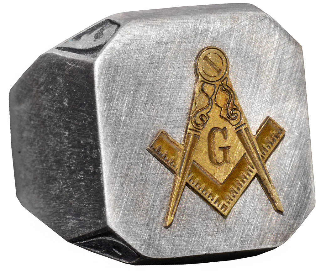 925 Sterling Silver Men's Ring - Seal Ring - Handmade Ring (Masonic)
