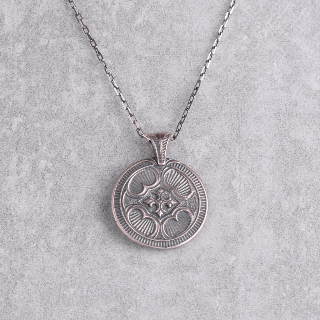 KAMBO Lion Head Medallion Necklace - 925 Sterling Silver Handmade Chain Men's Necklace - Symbol of Strength and Leadership (Silver) — 5