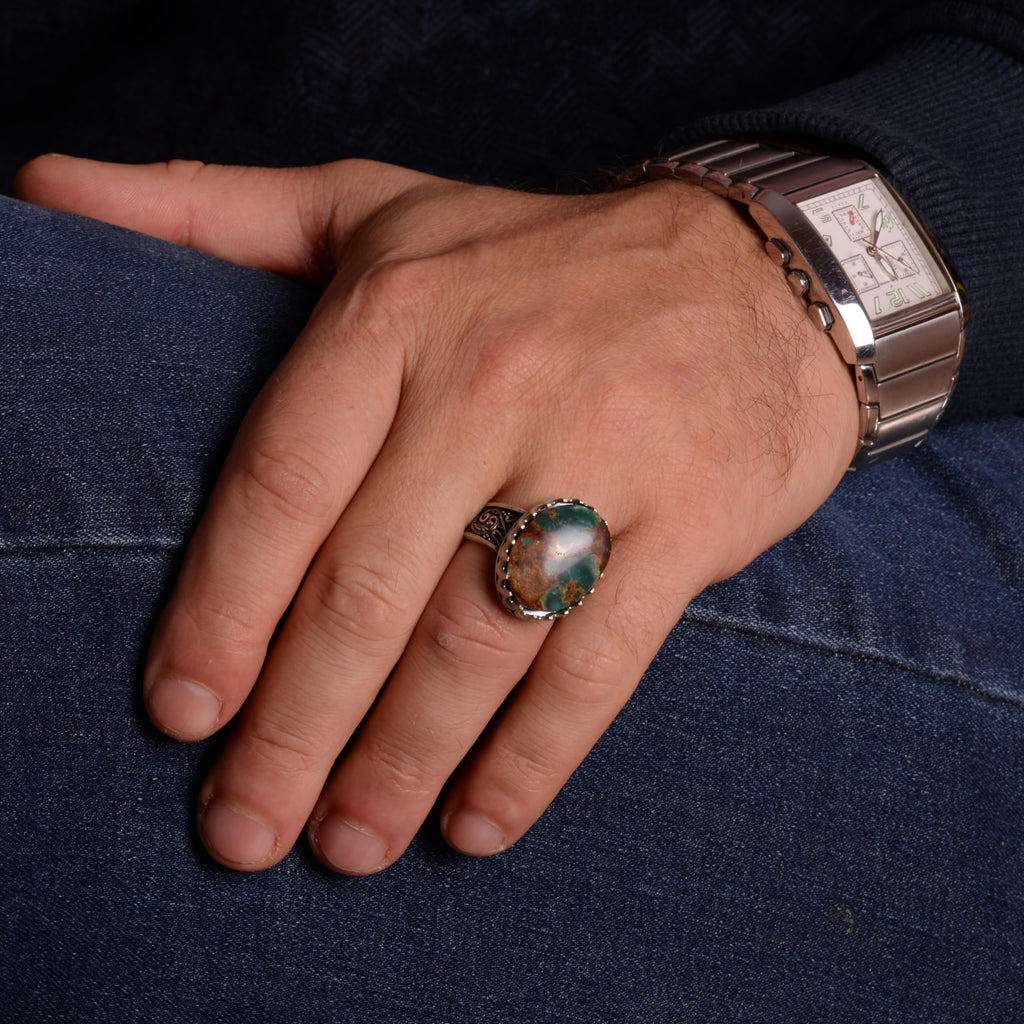 Arizona Turquoise Stone Ring (Model-6) — 4
