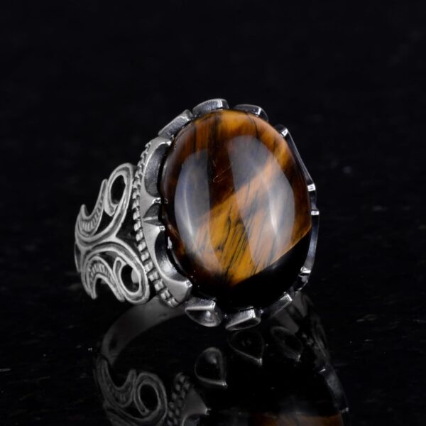 Kambo 925 Solid Sterling Silver Men s Ring With Choice Of Na 925 Sterling Silver Ring Handmade Turkey KAMBO - View 4