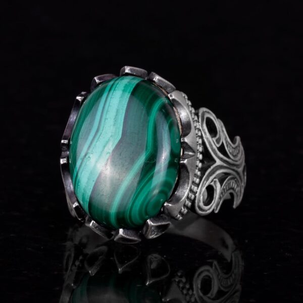 Kambo 925 Solid Sterling Silver Men s Ring With Choice Of Na 925 Sterling Silver Ring Handmade Turkey KAMBO - View 6