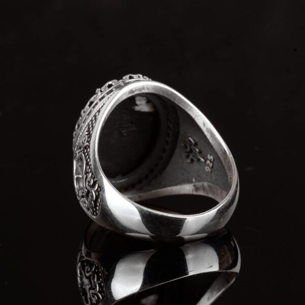 Kambo 925 Sterling Silver Men s Saint Christopher Ring Bold 925 Sterling Silver Ring Handmade Turkey KAMBO - View 7