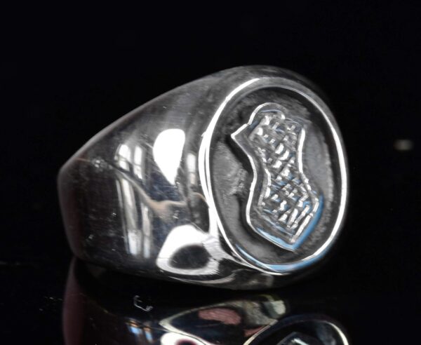 Falcon Jewelry Sterling Silver Hamsa Ring Hand Of Fatima Rin 925 Sterling Silver Ring Handmade Turkey KAMBO - View 2