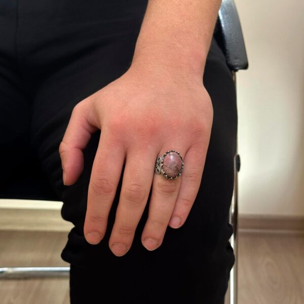 Kambo 925 Solid Sterling Silver Men s Ring With Choice Of Na 925 Sterling Silver Ring Handmade Turkey KAMBO - View 3