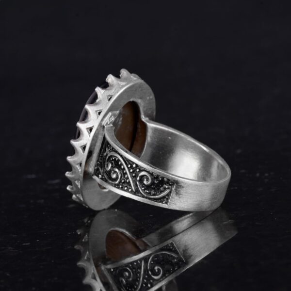 Kambo 925 Sterling Silver Ring Unique Big Ring For Men Creat 925 Sterling Silver Ring Handmade Turkey KAMBO - View 7