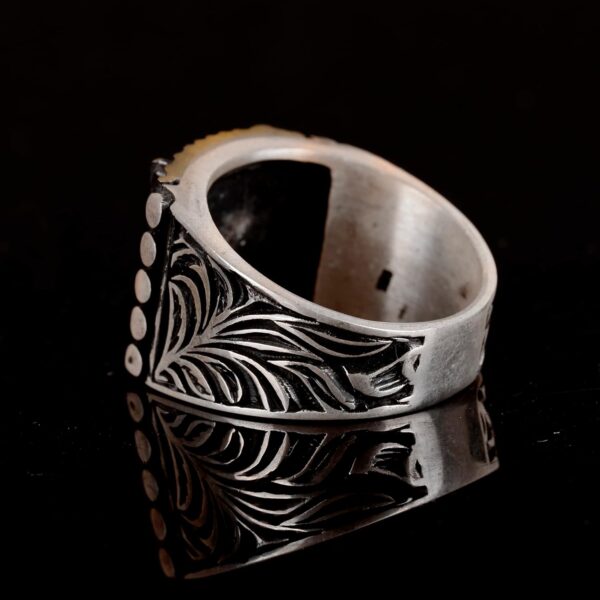 Men s Sterling Silver Wolf Ring Wildlife Inspired Wolf Silve 925 Sterling Silver Ring Handmade Turkey KAMBO - View 5
