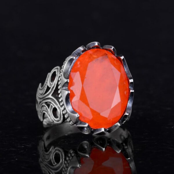 Kambo Luxury 925K Sterling Silver Men s Ring Available İn Va 925 Sterling Silver Ring Handmade Turkey KAMBO - View 5