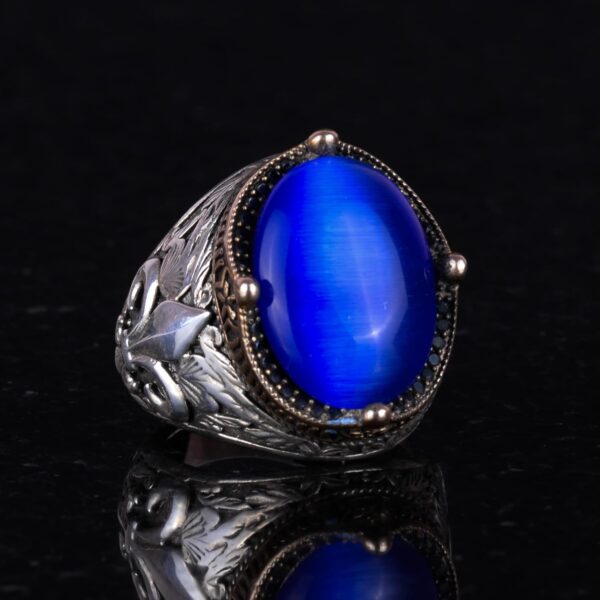 Kambo 925K Sterling Silver Rings With Premium Created Stones 925 Sterling Silver Ring Handmade Turkey KAMBO - View 3