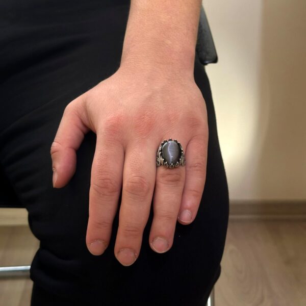 Luxury 925K Sterling Silver Men s Ring Available İn Various 925 Sterling Silver Ring Handmade Turkey KAMBO - View 3