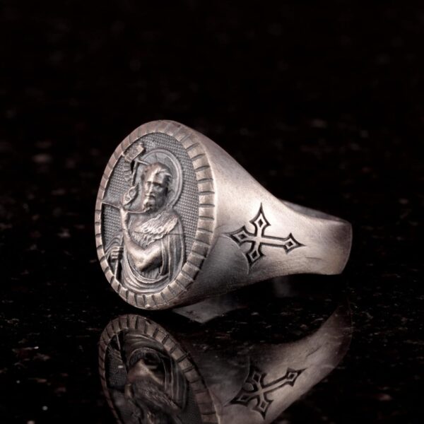 Kambo Religious Christian Ring Silver Jesus Ring 925 Sterlin 925 Sterling Silver Ring Handmade Turkey KAMBO - View 5