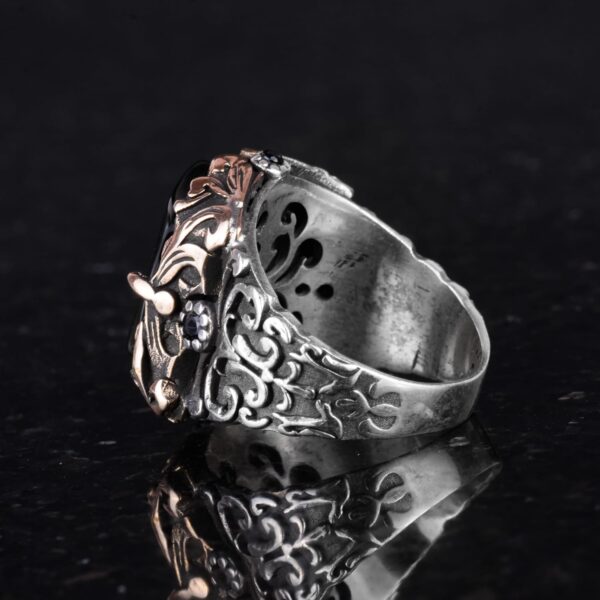 Kambo Handcrafted 925 Sterling Silver Men s Ring With Create 925 Sterling Silver Ring Handmade Turkey KAMBO - View 7