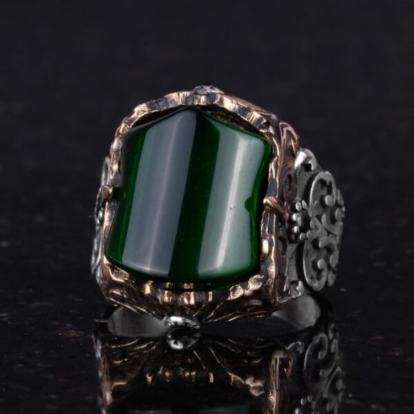 Kambo Handcrafted 925 Sterling Silver Men s Ring With Create 925 Sterling Silver Ring Handmade Turkey KAMBO - View 6