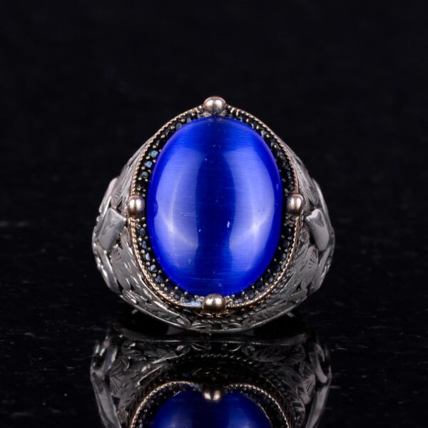 Kambo 925K Sterling Silver Rings With Premium Created Stones 925 Sterling Silver Ring Handmade Turkey KAMBO - View 2