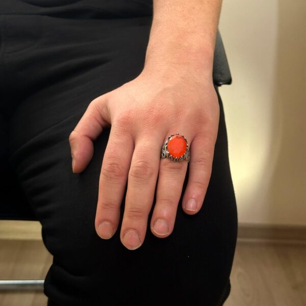 Kambo Luxury 925K Sterling Silver Men s Ring Available İn Va 925 Sterling Silver Ring Handmade Turkey KAMBO - View 3