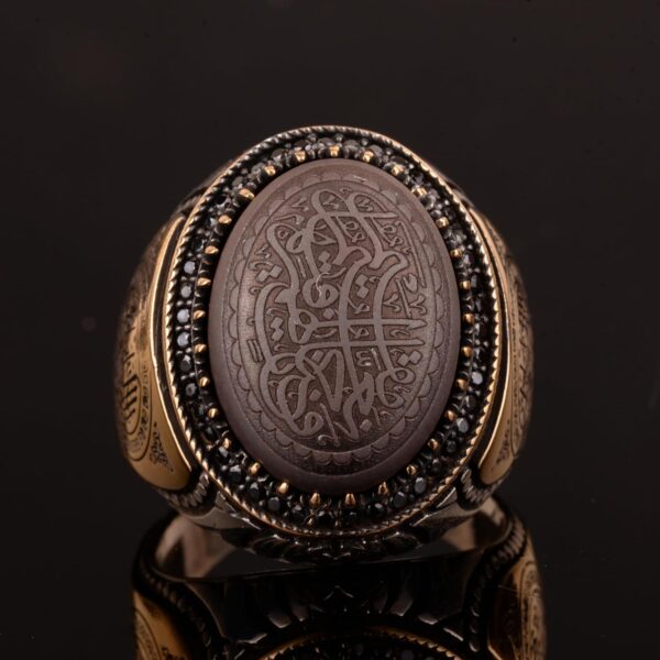 Kambo Men s Ring Arabic Ring 925 Sterling Silver Ring Muslim 925 Sterling Silver Ring Handmade Turkey KAMBO - View 6