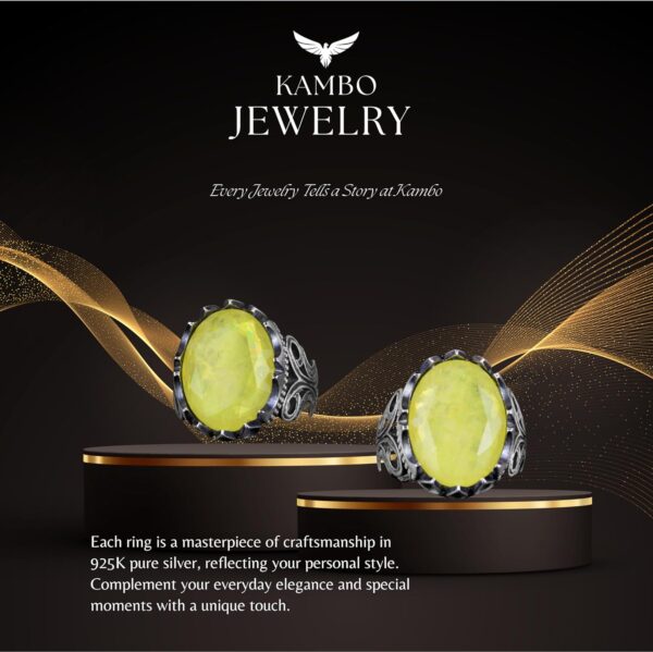 Kambo Luxury 925K Sterling Silver Men s Ring Available İn Va 925 Sterling Silver Ring Handmade Turkey KAMBO - View 7