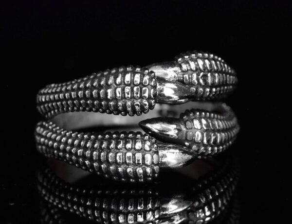 Falcon Jewelry Men s 925 Sterling Silver Heavy Claw Biker Ri 925 Sterling Silver Ring Handmade Turkey KAMBO - View 3