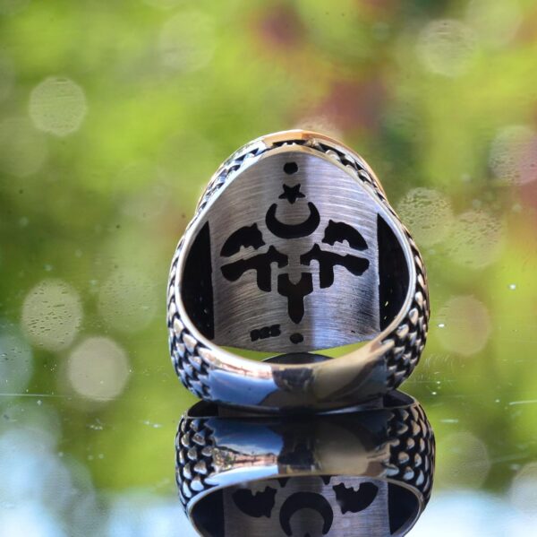 Kambo 925 Sterling Silver Wolf Ring For Men Wildlife Inspire 925 Sterling Silver Ring Handmade Turkey KAMBO - View 8