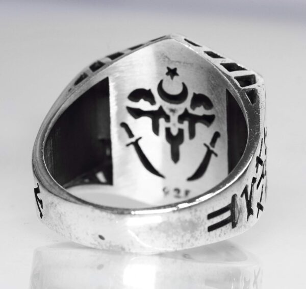 Falcon Jewelry Men s 925 Sterling Silver Norse Runic Ring Wi 925 Sterling Silver Ring Handmade Turkey KAMBO - View 4
