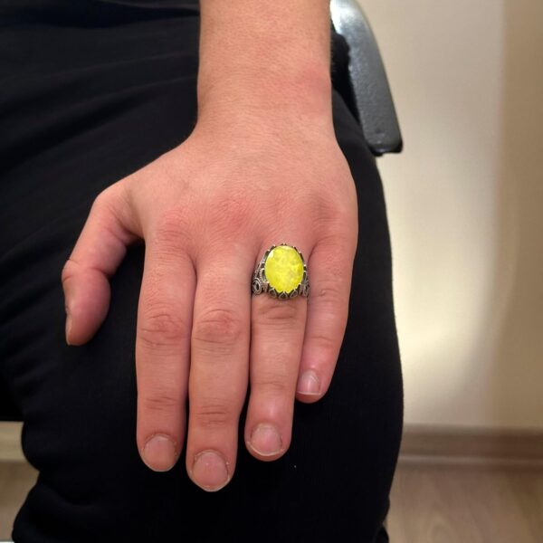 Kambo Luxury 925K Sterling Silver Men s Ring Available İn Va 925 Sterling Silver Ring Handmade Turkey KAMBO - View 3