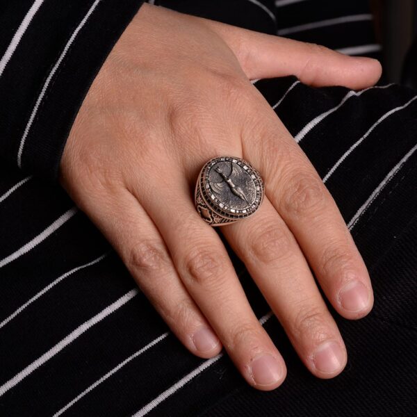 Kambo 925 Sterling Silver Goddess Iris Ring Bold And Spiritu 925 Sterling Silver Ring Handmade Turkey KAMBO - View 6