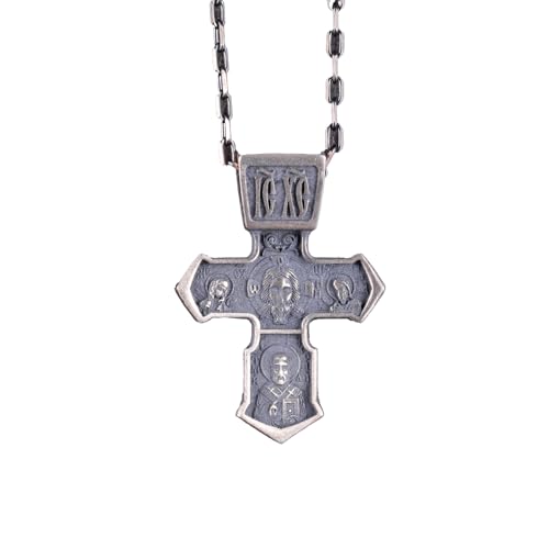 925 Ayar Gümüş Gothic Cross Kolye