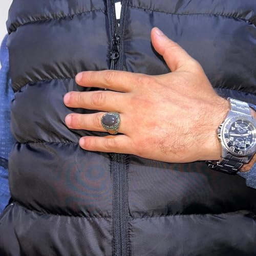 925 Ayar Gümüş Yüzük ile Gerçek Oval Opal Taş