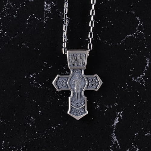 925 Ayar Gümüş Gothic Cross Kolye