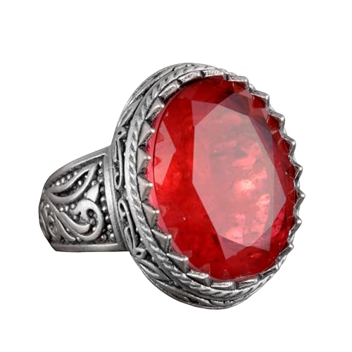 Kambo 925 Ayar Gümüş Erkek Yüzük - Paraiba Taşlı Eşsiz Gümüş Yüzük