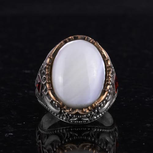 Doğal Pyrite Taş Yüzük - El İşi 925 Ayar Gümüş Yüzük