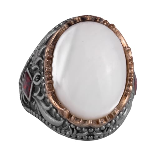Doğal Pyrite Taş Yüzük - El İşi 925 Ayar Gümüş Yüzük