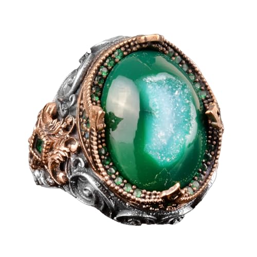 Kristal Druzy Kuvars Taş Yüzük (Model-2)