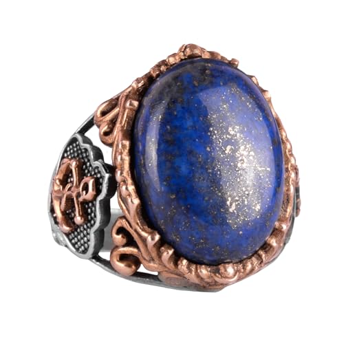 El İşi Lapis Lazuli Taş Yüzük - KAMBO