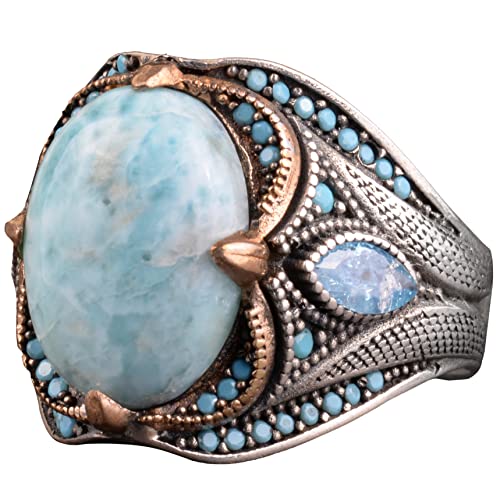 Larimar Taş Yüzük