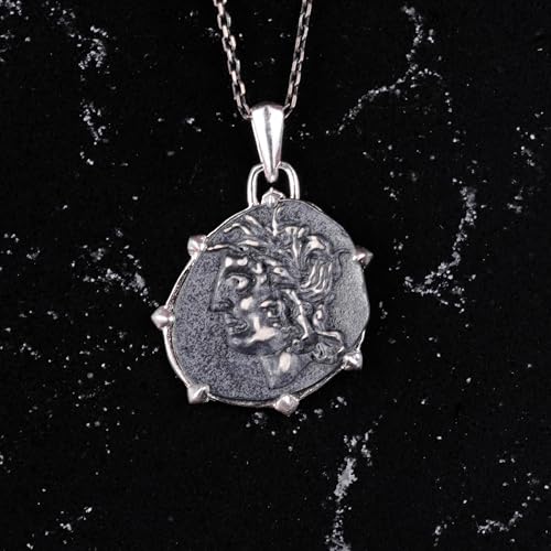 925 Ayar Gümüş Tasarım Kolye Ucu - Zodiac Sign Kolye - El İşi Kolye (mythological figure)