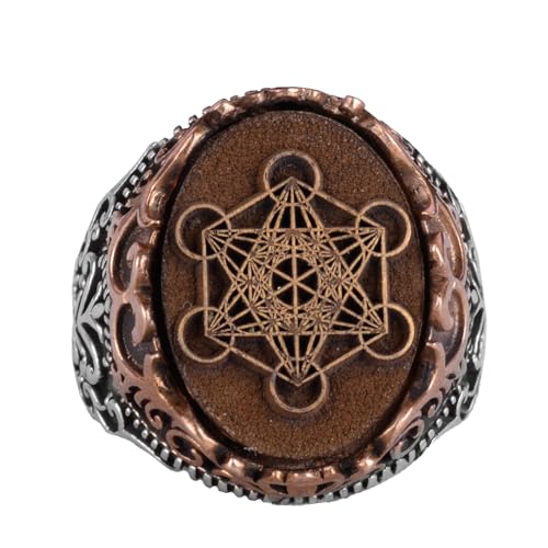 El İşi Gümüş Yüzük - Metatron Küpü
