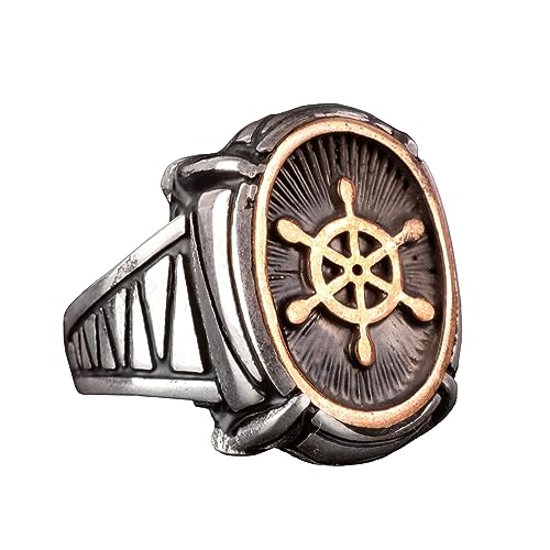 925 Ayar Gümüş Pervane Motifi Erkek Yüzük — KAMBO 925 ayar gümüş el yapımı takı (görsel 2)