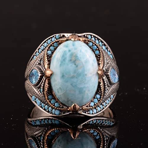 Larimar Taş Yüzük
