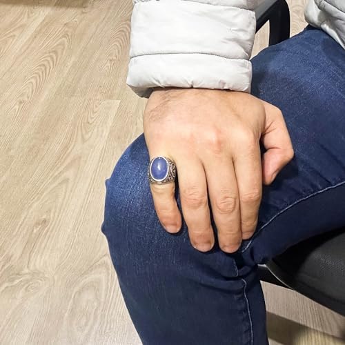 Doğal Liquid Taş Yüzük, 925 Ayar Gümüş Yüzük, Different Yüzük