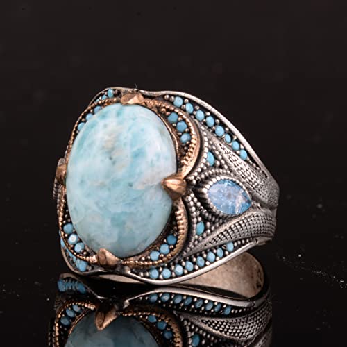 Larimar Taş Yüzük