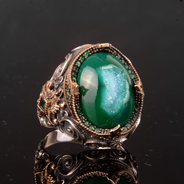 Kristal Druzy Kuvars Taş Yüzük (Model-2)